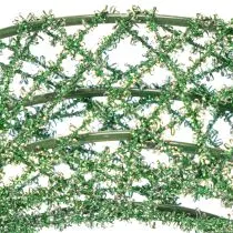 položky Zelený dekorativní věnec z drátěného pletiva pro kutilské projekty, 19 cm, 2 kusy
