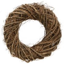 položky Dekorativní věnec z větví jilmu v přírodní Ø28–30cm V6,5cm 2ks