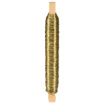 položky Ozdobný smaltovaný drát omotávací drát zlatý 0,50mm 50m 100g