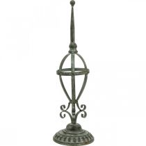 Držák na věnec kovový starožitný vzhled, dekorace na stůl shabby chic V51cm