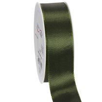 položky Saténová stuha na dárkové balení, taftová stuha, zelená, šířka 40 mm, délka 5 m
