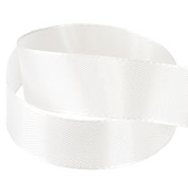 položky Dekorativní stuha bílá 25mm 50m