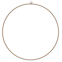 Ozdobná obruč, kovový kroužek, ozdobný kroužek na zavěšení patina Ø37cm 3ks