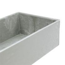 položky Dekorativní miska čtvercová šedá 32cm x 10,5cm V5cm
