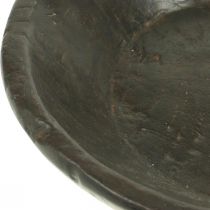 Dekorační miska, dřevěná miska, dřevěná miska hnědá Ø34cm