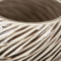 položky Dekorativní miska Keramická spirála Dekor Béžová Hnědá Ø9cm 4ks