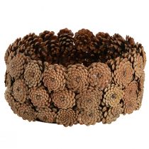 položky Dekorativní miska šišky v přírodní hnědé Ø35cm V15cm