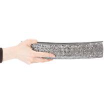 položky Dekorativní kovová miska, šedý vzor, oválná, D36cm/33,5cm, sada 2 kusů