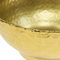 Dekorační miska kovová Vintage miska zlatá Kovová miska Ø16cm
