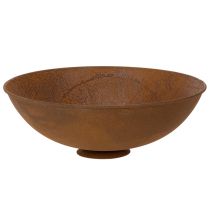 položky Dekorativní kovová miska, rezavá, vintage dekorace, Ø34cm V12cm