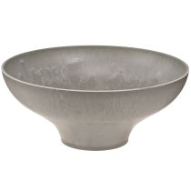 položky Dekorativní miska s podstavcem, kulatá květináč, šedá, Ø19cm, V8cm