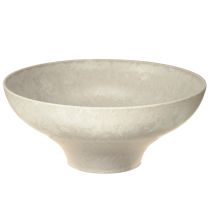 položky Dekorativní miska s podstavcem plastová miska kulatá krémová Ø19cm V8cm