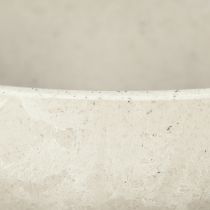 položky Dekorativní miska s podstavcem plastová miska kulatá krémová Ø19cm V8cm