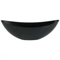položky Dekorativní miska černá stolní dekorace rostlina loďka 38,5x12,5x13cm