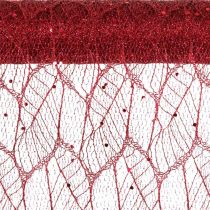 položky Vánoční dekorační látka Polyester Červená x 2 různé 35x200cm