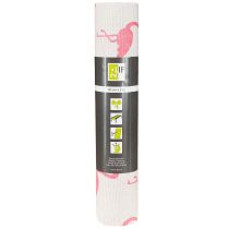 položky Dekorační látka plameňák bílo-růžová 30cm x 3m