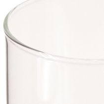 položky Dekorativní váza, květinová váza, skleněná váza, bezbarvá Ø9cm V20cm