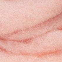 položky Dekorativní vlněná růžová 2m vlněná šňůra plstění vlny pro tvoření a květinářství