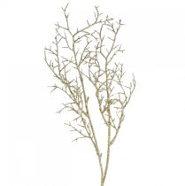 Ozdobná větev s třpytkami Vánoční větev ve zlaté barvě L55cm