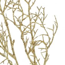 položky Ozdobná větev s třpytkami Vánoční větev ve zlaté barvě L55cm