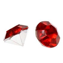 Diamanty Akryl 8mm Červená 50g