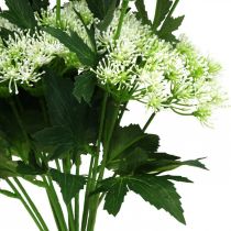 položky Kopr kvetoucí, umělé bylinky, dekorativní rostlina zelená, bílá 49cm 9ks