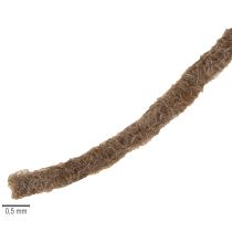 položky Hnědá vlněná šňůra, 55m, dekorativní provázek pro květinářství a tvoření