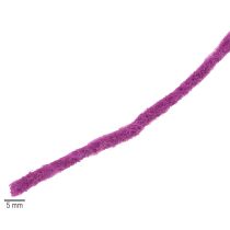 položky Fialová vlněná šňůra, 55 m, dekorativní provázek pro květinářství a tvoření