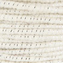 položky Knot Glamour bílá/stříbrná s drátem 33m