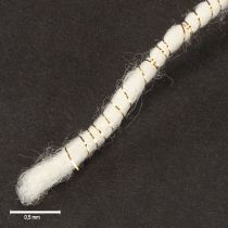 položky Vlněná šňůra bílá se zlatou nití 5m x 5mm s drátkem na dekoraci a tvoření