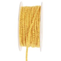 Vlněná nit s drátěnou plstěnou šňůrou slídový žlutý bronz Ø5mm 33m