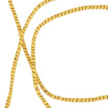 Vlněná nit s drátěnou plstěnou šňůrou slídový žlutý bronz Ø5mm 33m