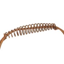 položky Oválný drátěný koš s rukojetí, zahradní dekorace, rezavá úprava, 30/25 cm, sada 2 kusů