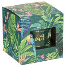 položky Vonná svíčka ve skleněné nádobě Okurkovo-eukalyptová svíčka Zelená Ø7cm