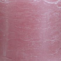 položky Elegantní starožitné svíčky s růžovými sloupky 70×80 mm, sada 4 kusů, pro dekoraci stolu, adventní věnec a romantickou atmosféru.