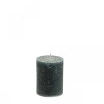 položky Jednobarevné svíčky antracitové sloupové svíčky 70×100mm 4ks