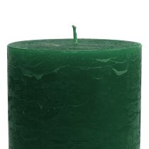 položky Jednobarevné svíčky tmavě zelené 85x120mm 2 ks