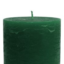 položky Jednobarevné svíčky tmavě zelené 85x150mm 2ks