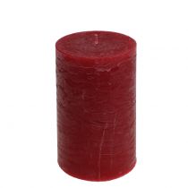 položky Jednobarevné svíčky tmavě červené 85x150mm 2ks