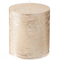 položky Jednobarevné svíčky platinové 70x80mm 4 ks