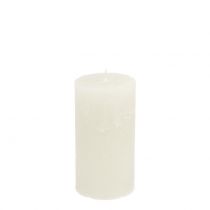 Jednobarevné svíčky bílé 50x100mm 4ks