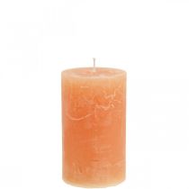 položky Jednobarevné svíčky Orange Peach Pillar Candles 60×100mm 4 ks