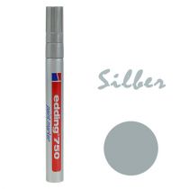 Edding® 750 barevný značkovač stříbrný
