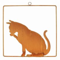 Patinovaná dekorace kočičí rez dekorace na zavěšení 24,5cm