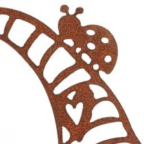 položky Patinovaný ozdobný gnome kovový ozdobný stojan V43cm