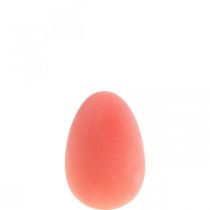 Dekorace velikonočních vajíček vajíčko oranžová meruňka plastová vločkovaná 20cm