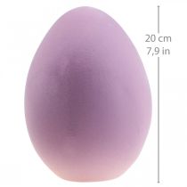 položky Dekorace velikonoční vajíčka – 2. volba – plastová fialová vločkovaná 20cm