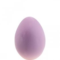 Velikonoční vajíčko plastové ozdobné vajíčko fialová lila vločkovaná 25cm