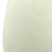 položky Velikonoční vajíčko velké smetanové ozdobné vajíčko vločkované dekorace do výlohy 40cm