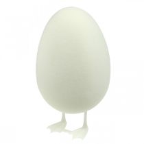 Dekorativní vajíčko s nožičkami Velikonoční bílek Stolní dekorace Velikonoční postavička V25cm